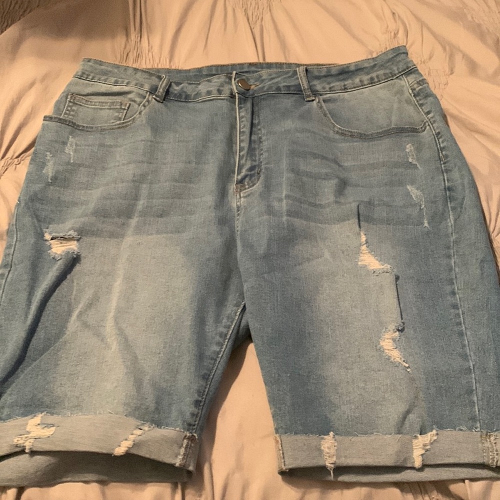 Denim shorts